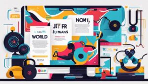 Een goed uitgeruste sportschool met ketelbel, weerstandsbanden en springtouw straalt energie en focus uit voor circuittraining.