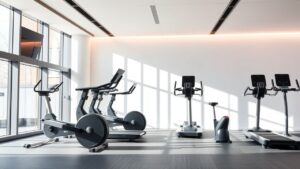 Een moderne boetiek sportschool met Biocircuit apparatuur in Alkmaar.