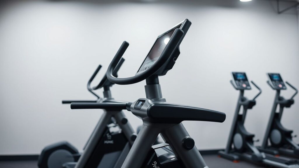 Een modern BIOCIRCUIT-machine in een hedendaagse sportschool setting.