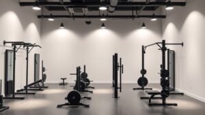 Een flatdesign sportschool in Eindhoven, gericht op circuittraining bij *Circle Fit*.