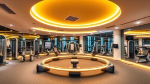 Een goed uitgeruste sportschool met moderne apparatuur voor circuittraining in Enschede.