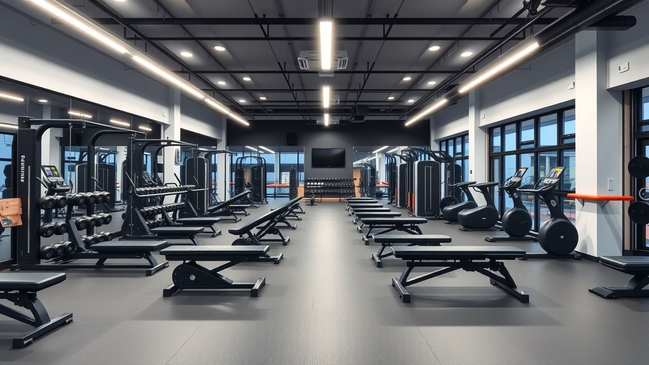 Een goed uitgeruste sportschool in Gorinchem met circuit training setup.