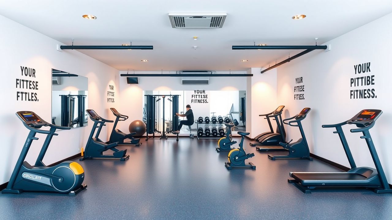 Een moderne circuittraining opstelling in de Circle Fit sportschool in Hoofddorp.